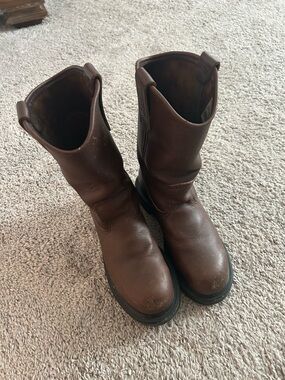 Red Wing Shoes Brown Leather Pull-On Work Boots